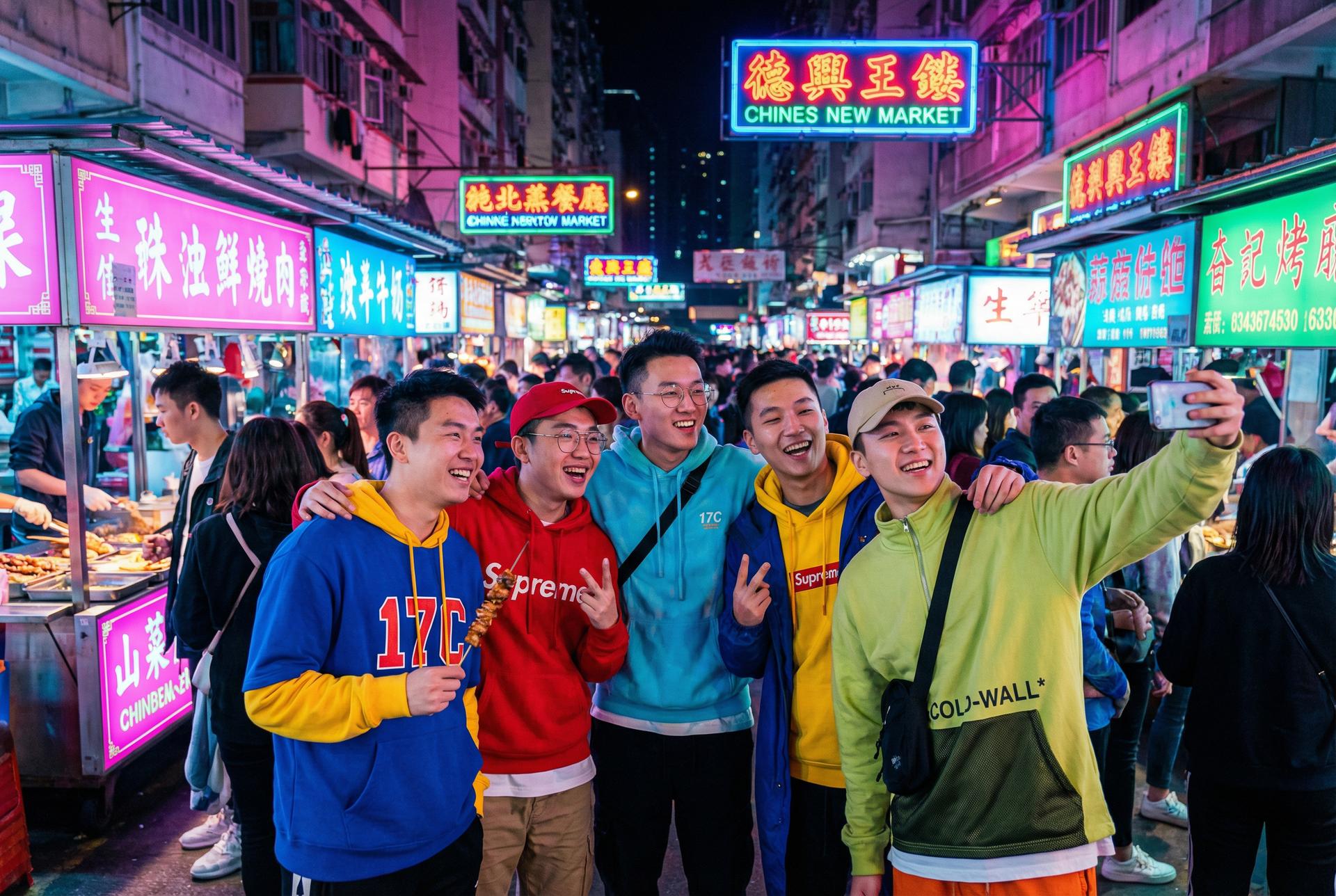 17c年轻文化夜市生活视频